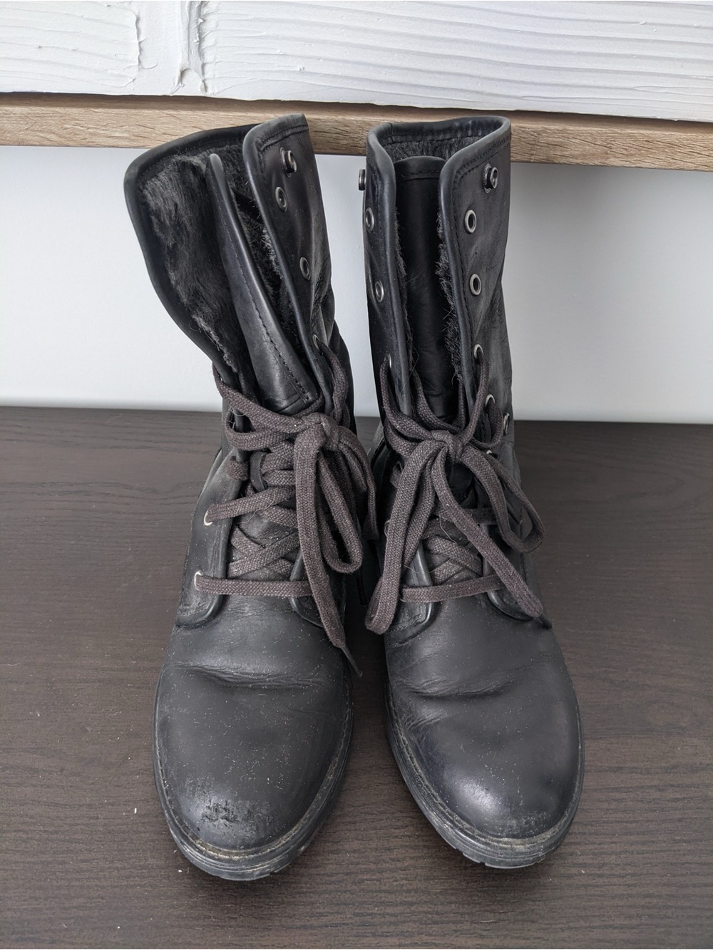 Clarks Lace-Up Combat Boots